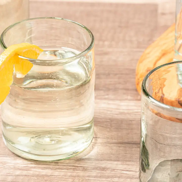 Clear Handblown Mexican DOF Glass