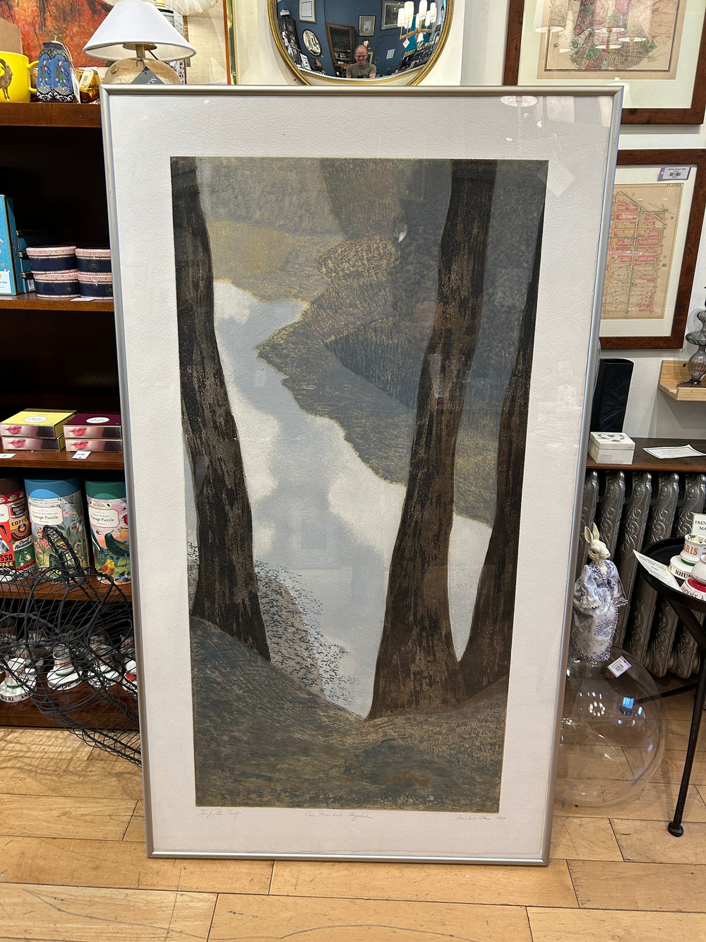 1/3 '88 Signed Caroline Stone Titled "The River and Beyond"