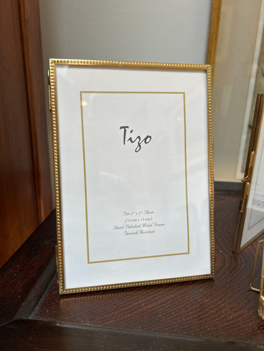 Beaded Brass Photo Frame 5" x 7"