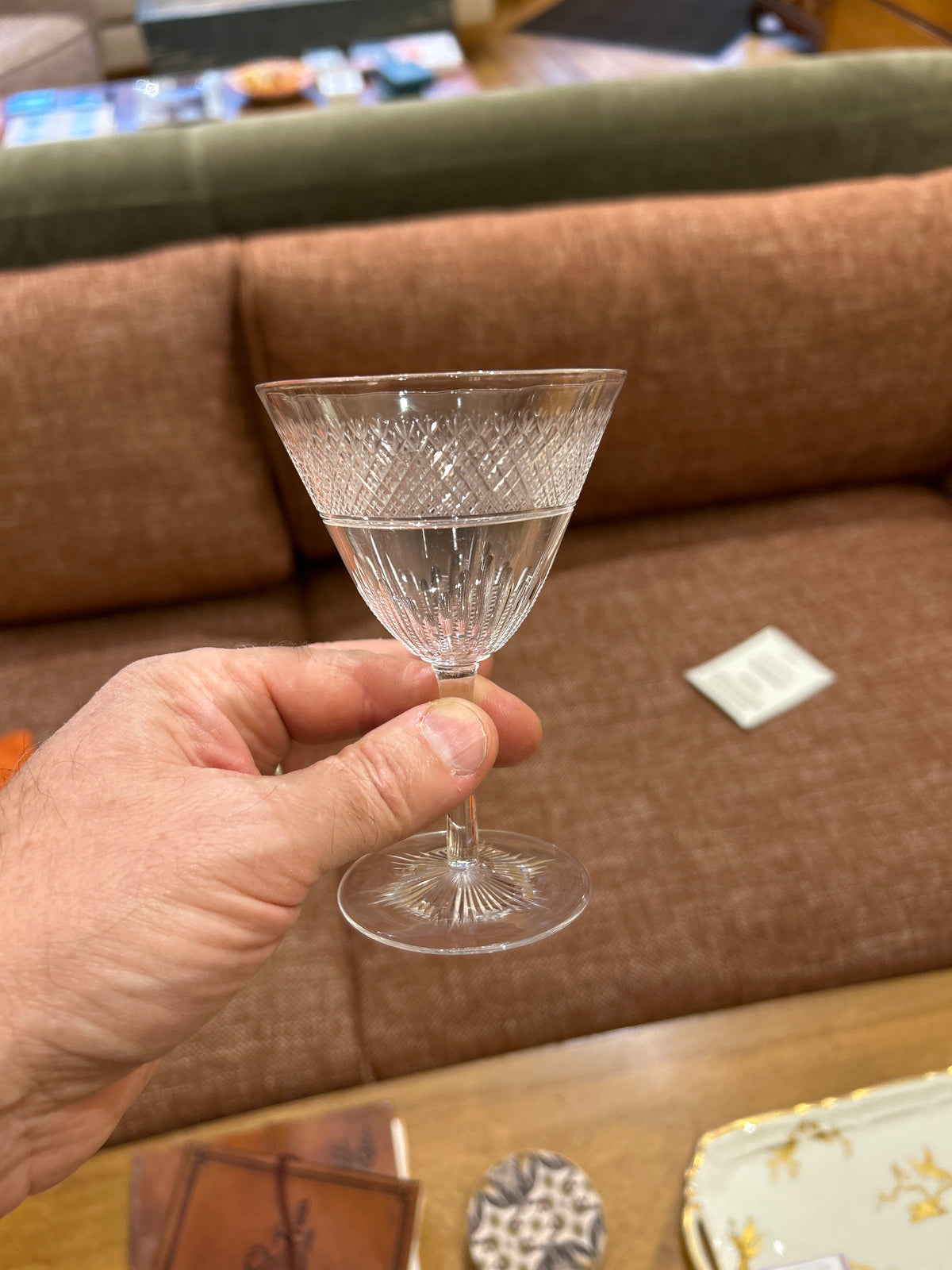 1920s French Cut Crystal Stem (4.75x3)