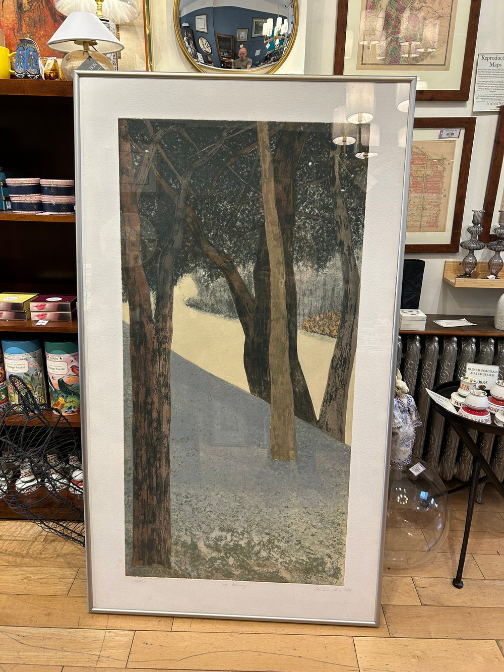 1/3 '88 Signed Caroline Stone Titled "In February"