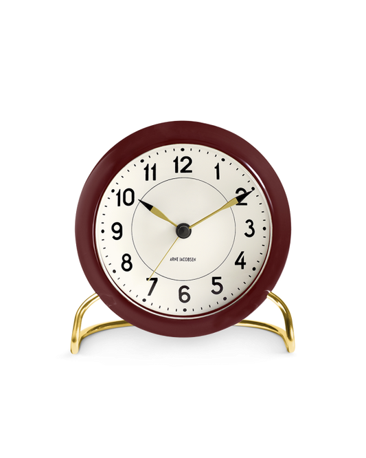 Burgundy Station Alarm Clock