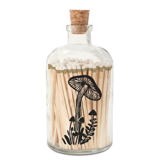 Mushroom Apothecary Match Bottle