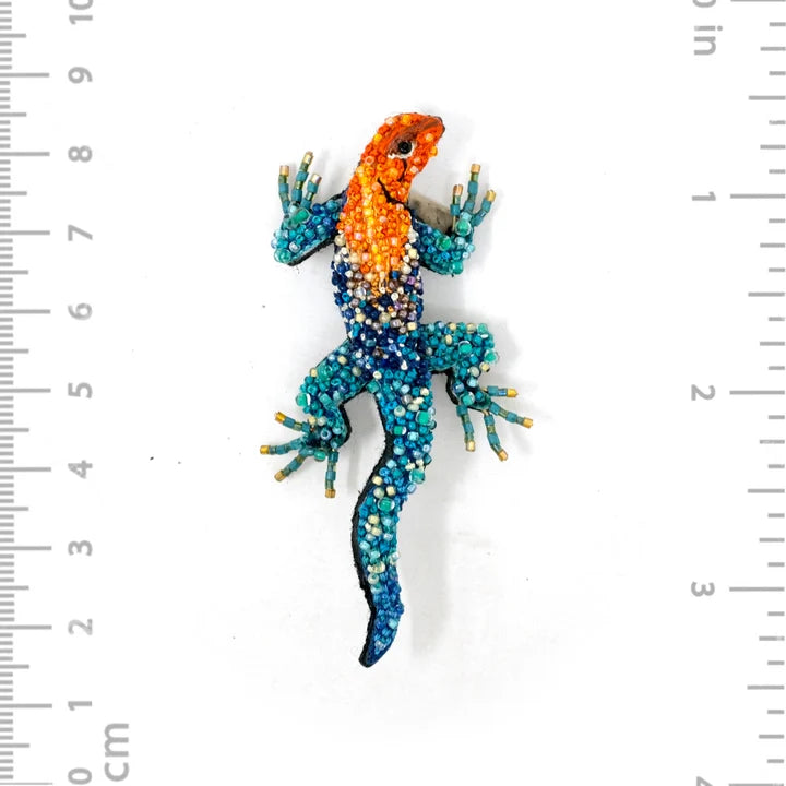 Agama Lizard Brooch Pin