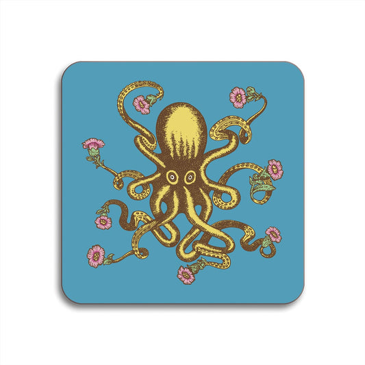 Octopus 4" Square Coaster