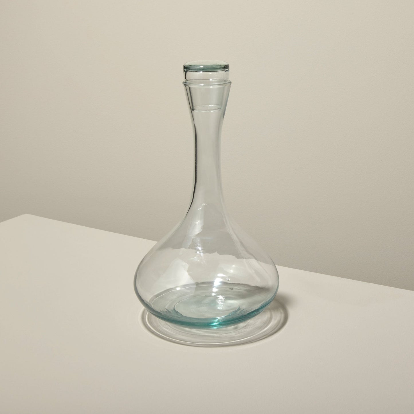 Recycled Glass Decanter with Lid