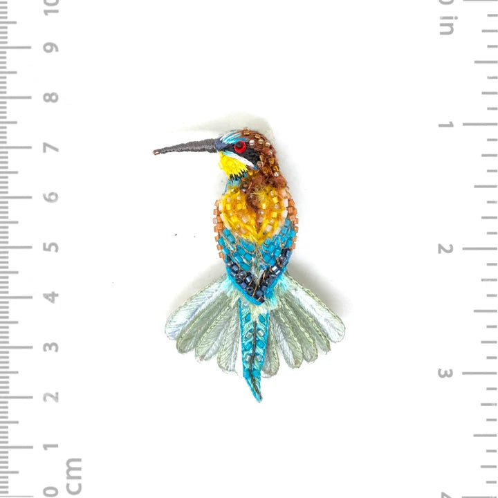 Beekeeper Bird Brooch Pin