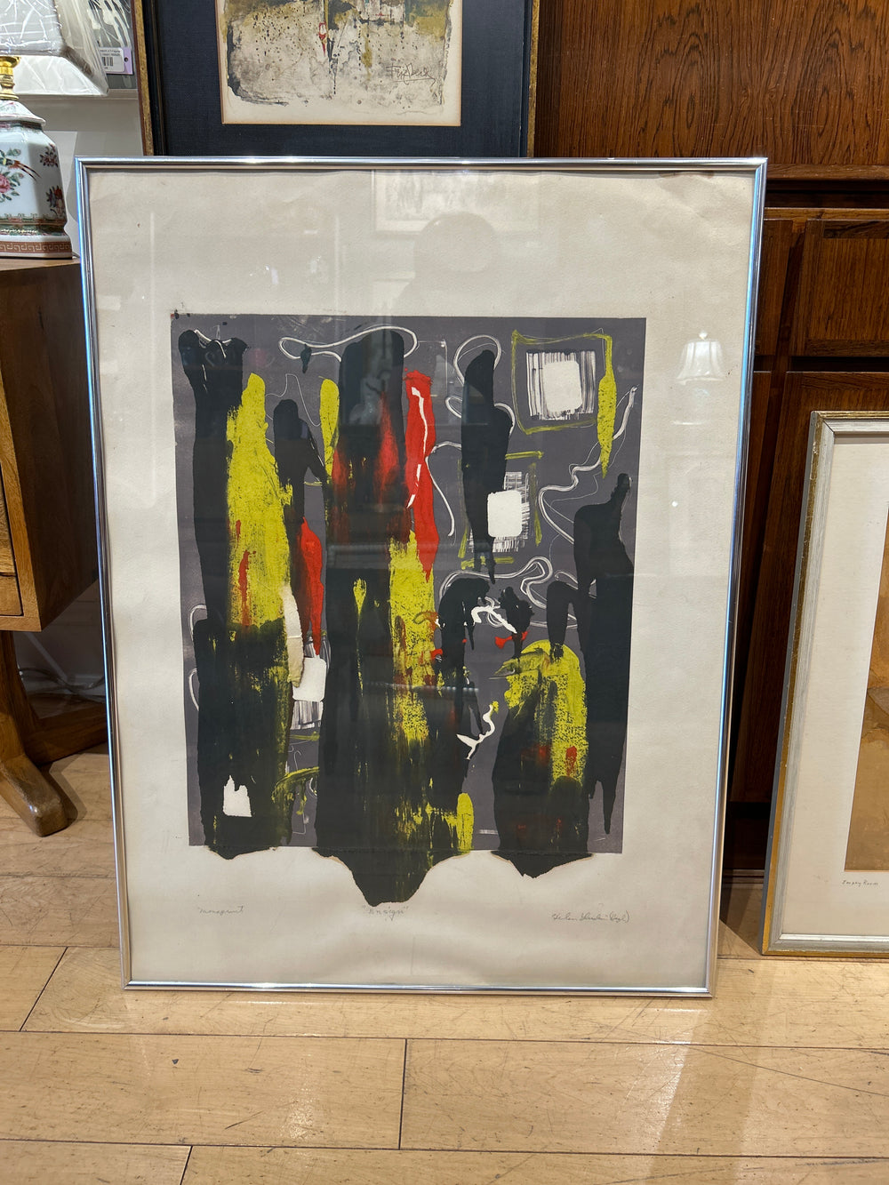 Monoprint Titled "Ensign" Signed