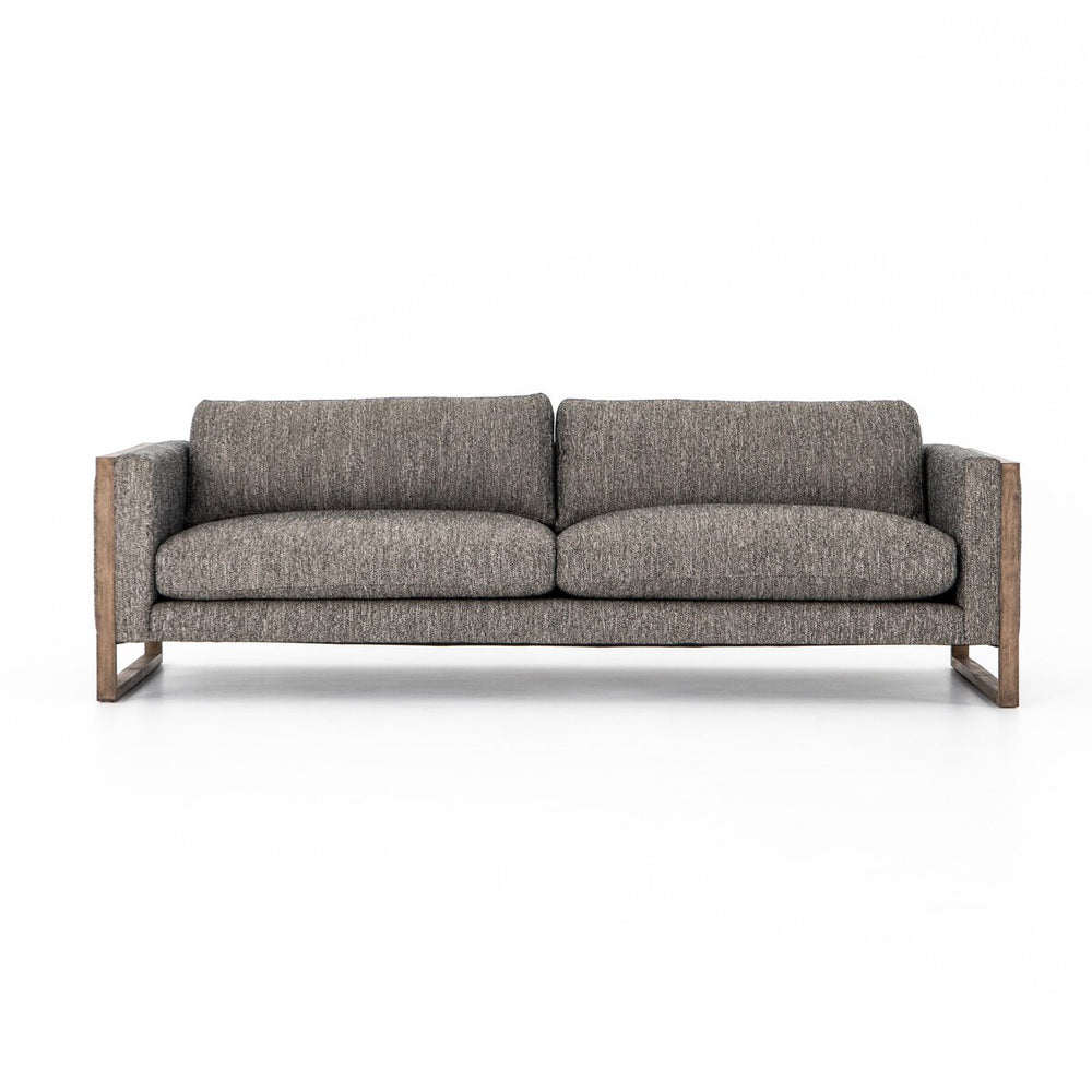 Exposed Frame Charcoal Sofa