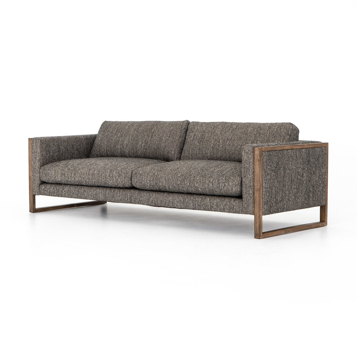 Exposed Frame Charcoal Sofa