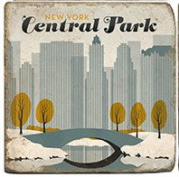 Central Park Marble Single Coaster