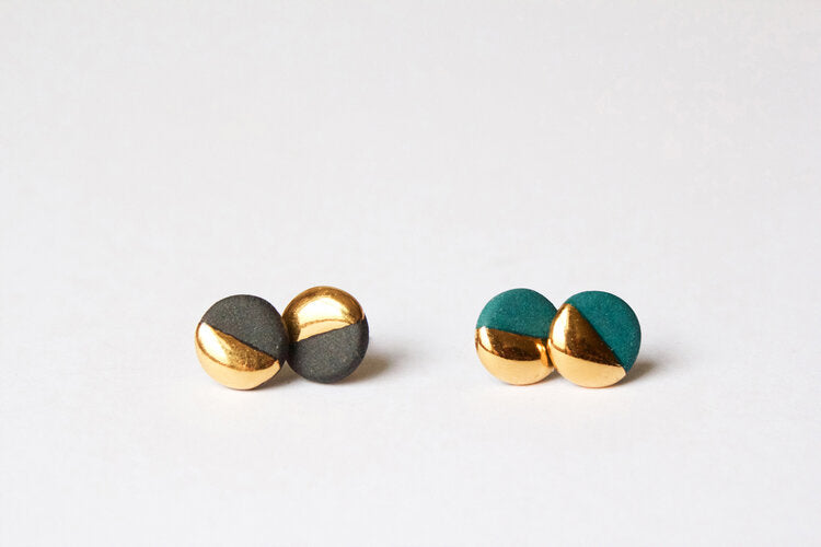 Flat Stud Earrings