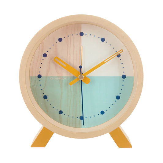 Flor Turquoise Desk Clock