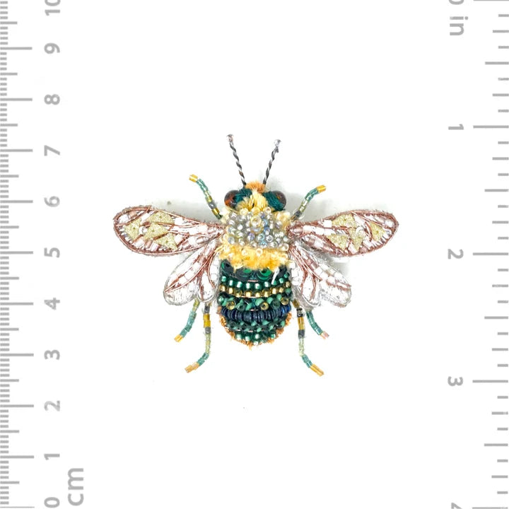 Cottage Bee Brooch Pin