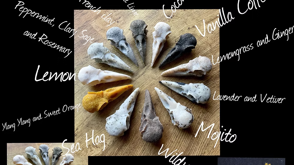 Crow Skull Handmade Soap