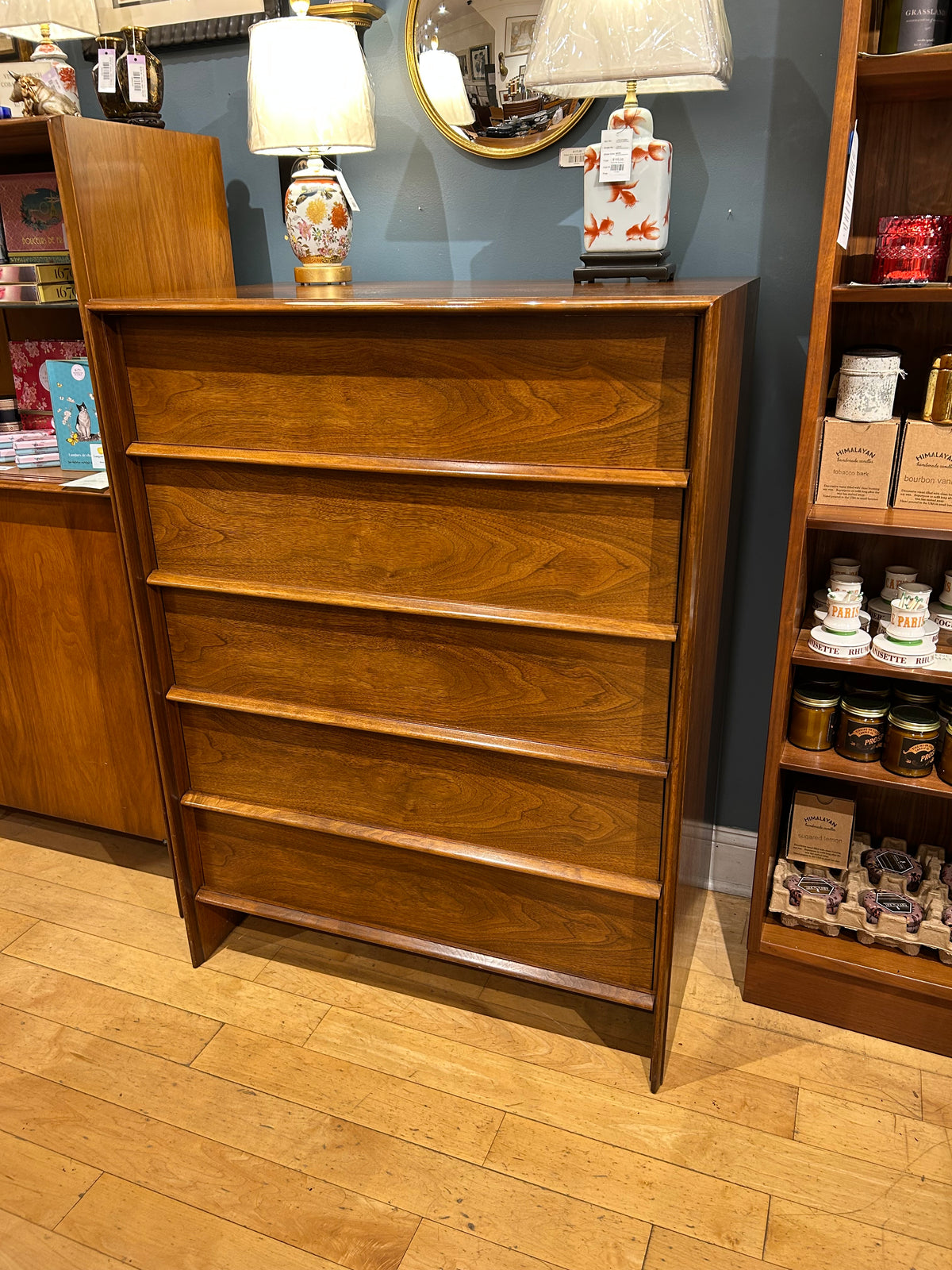 Widdicomb 5 Drawer Walnut Dresser