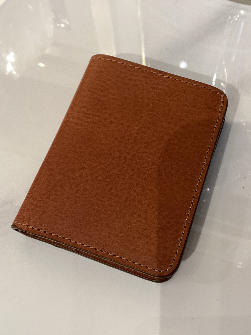 Cognac Slim Wallet