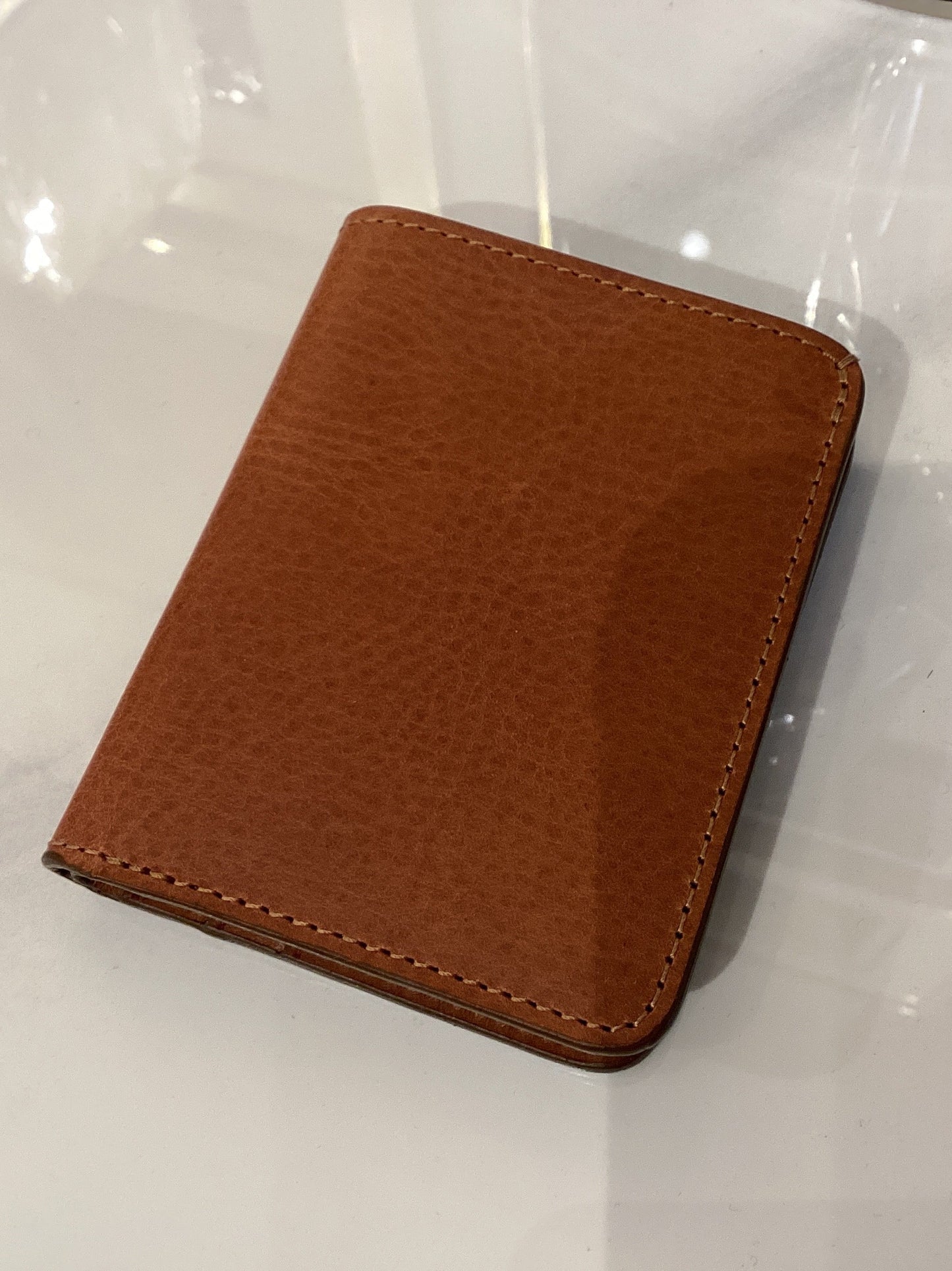 Cognac Slim Wallet
