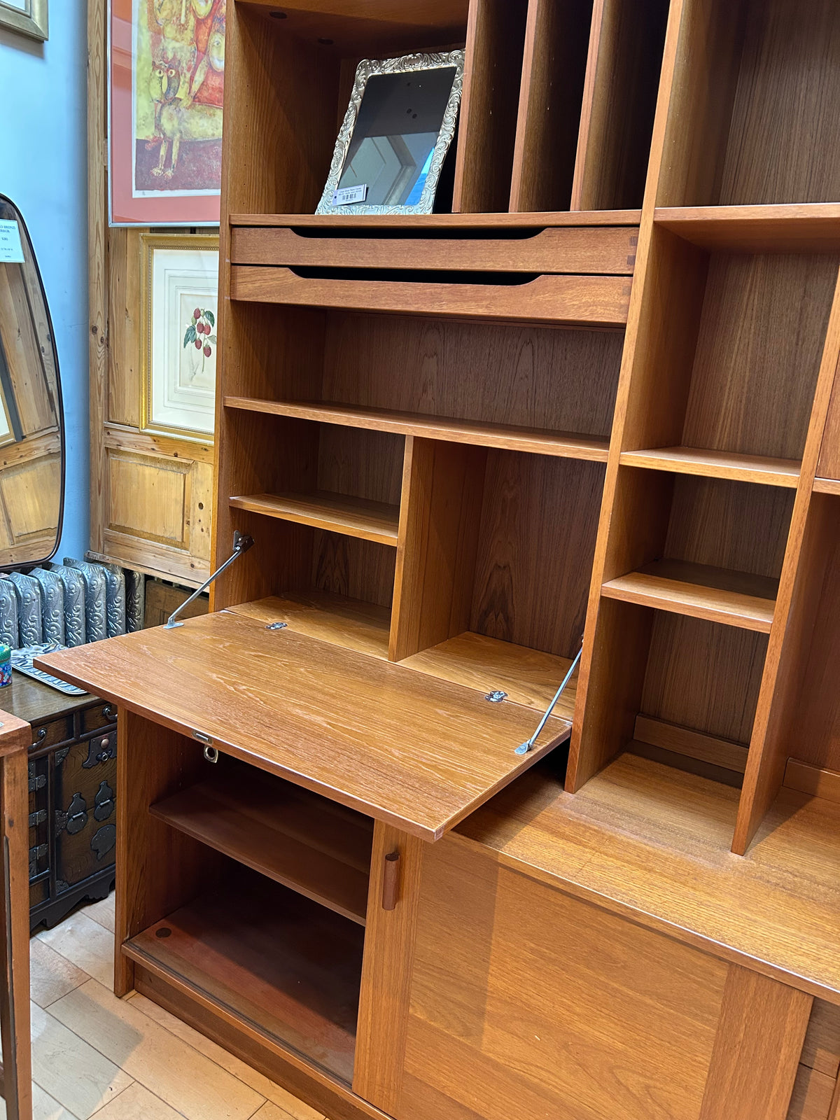 Domino Mobler Danish Teak Wall Unit