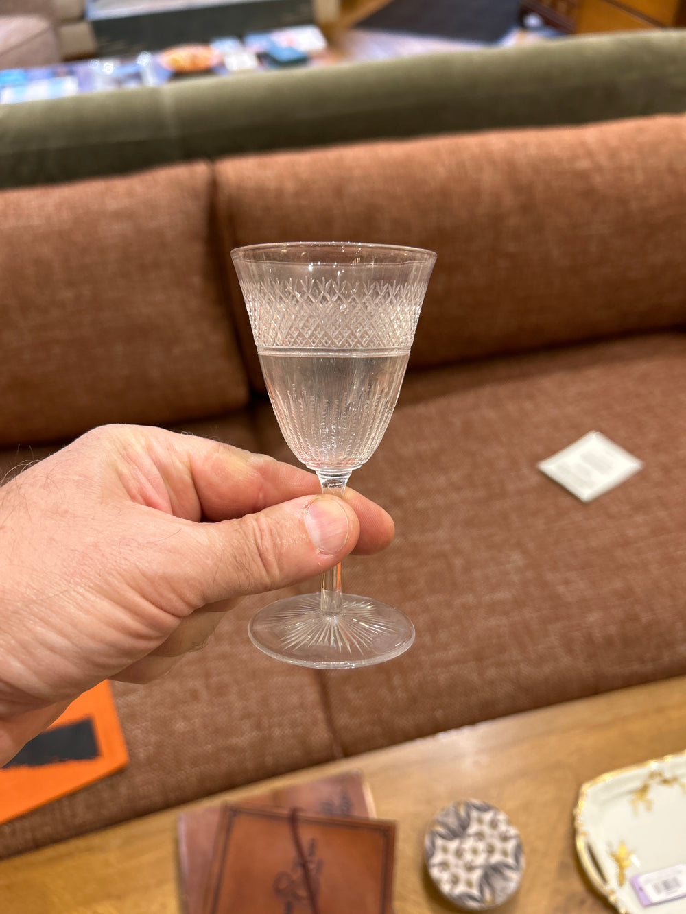 1920s French Cut Crystal Stem (4 5/8x2.25)