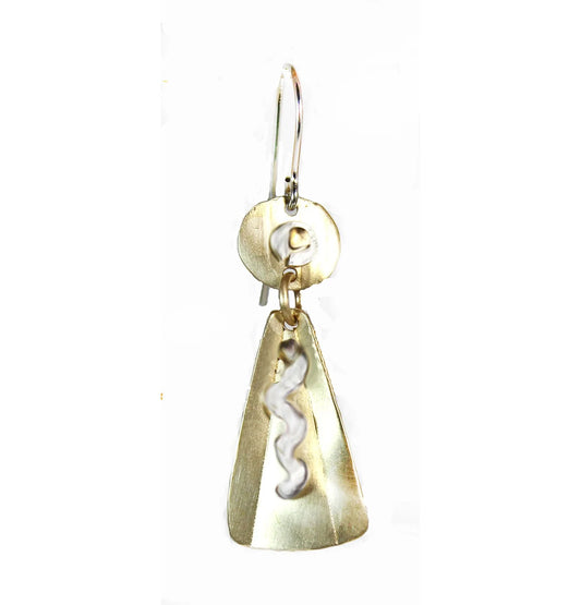 Silver Triangle Earrings