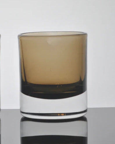 Olive Brown Handblown Tumbler