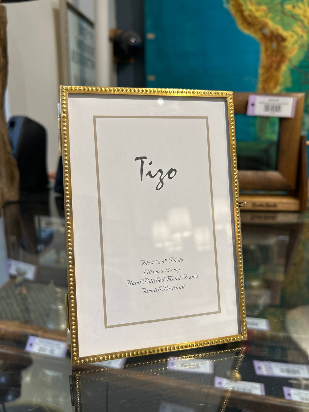 Beaded Brass Photo Frame 4" x 6"