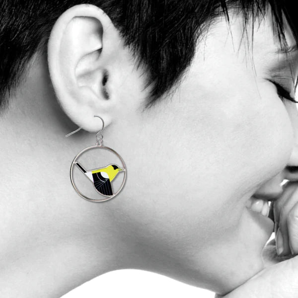 Charley Harper Goldfinch Earrings