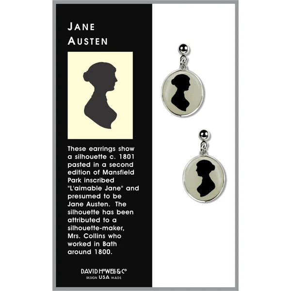 Jane Austen Cameo Earrings
