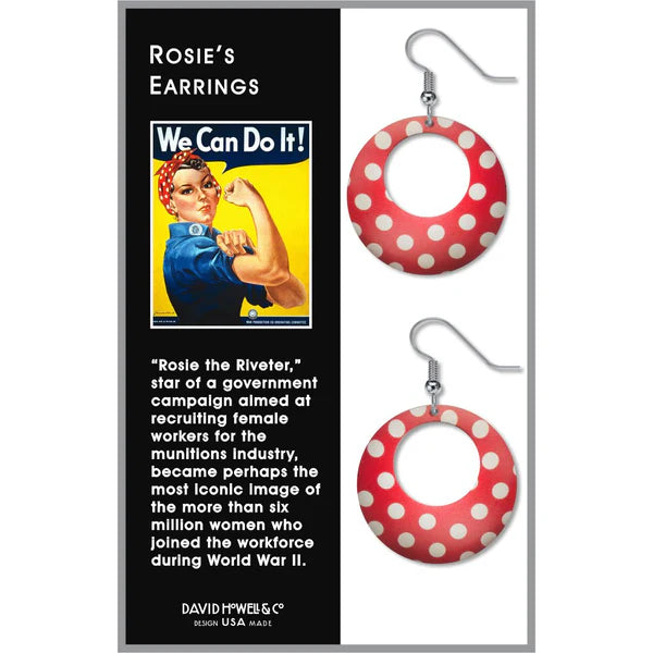 Rosie the Riveter Earrings