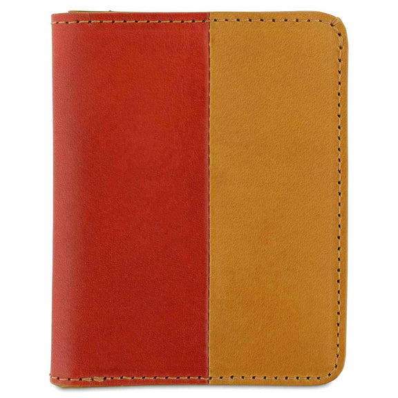 Orange/Mustard Slim Wallet Vertical