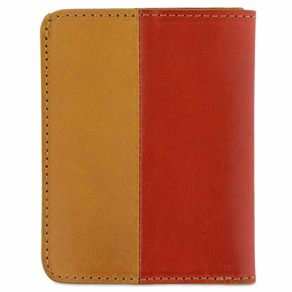 Orange/Mustard Slim Wallet Vertical