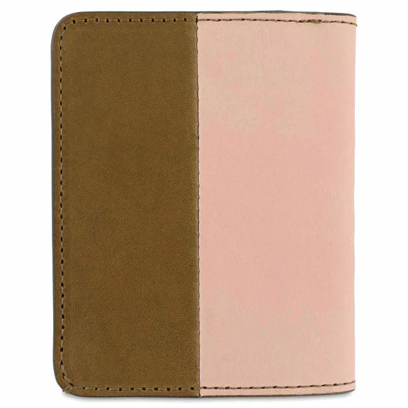 Pink/Safari Slim Wallet Vertical