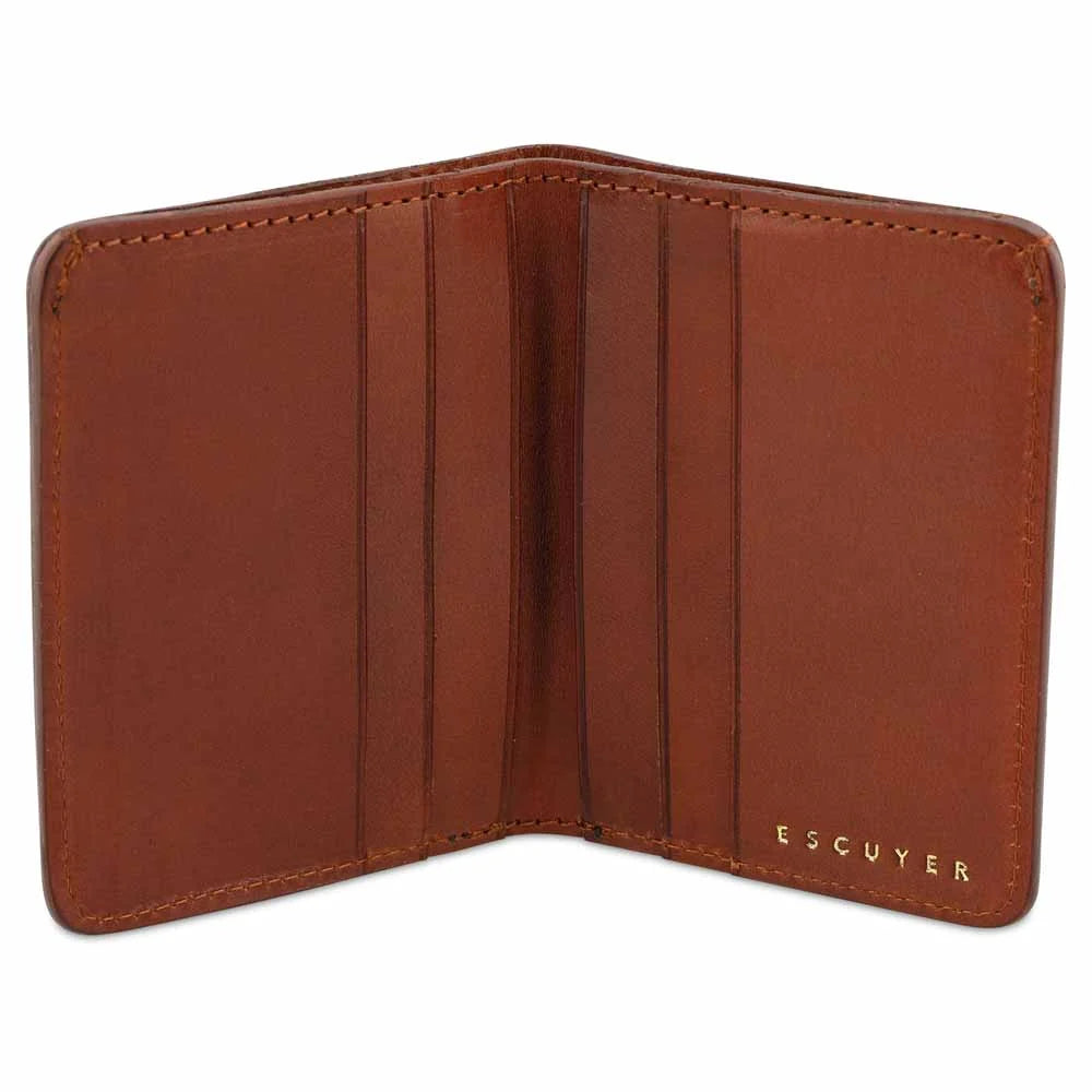 Cognac Slim Wallet