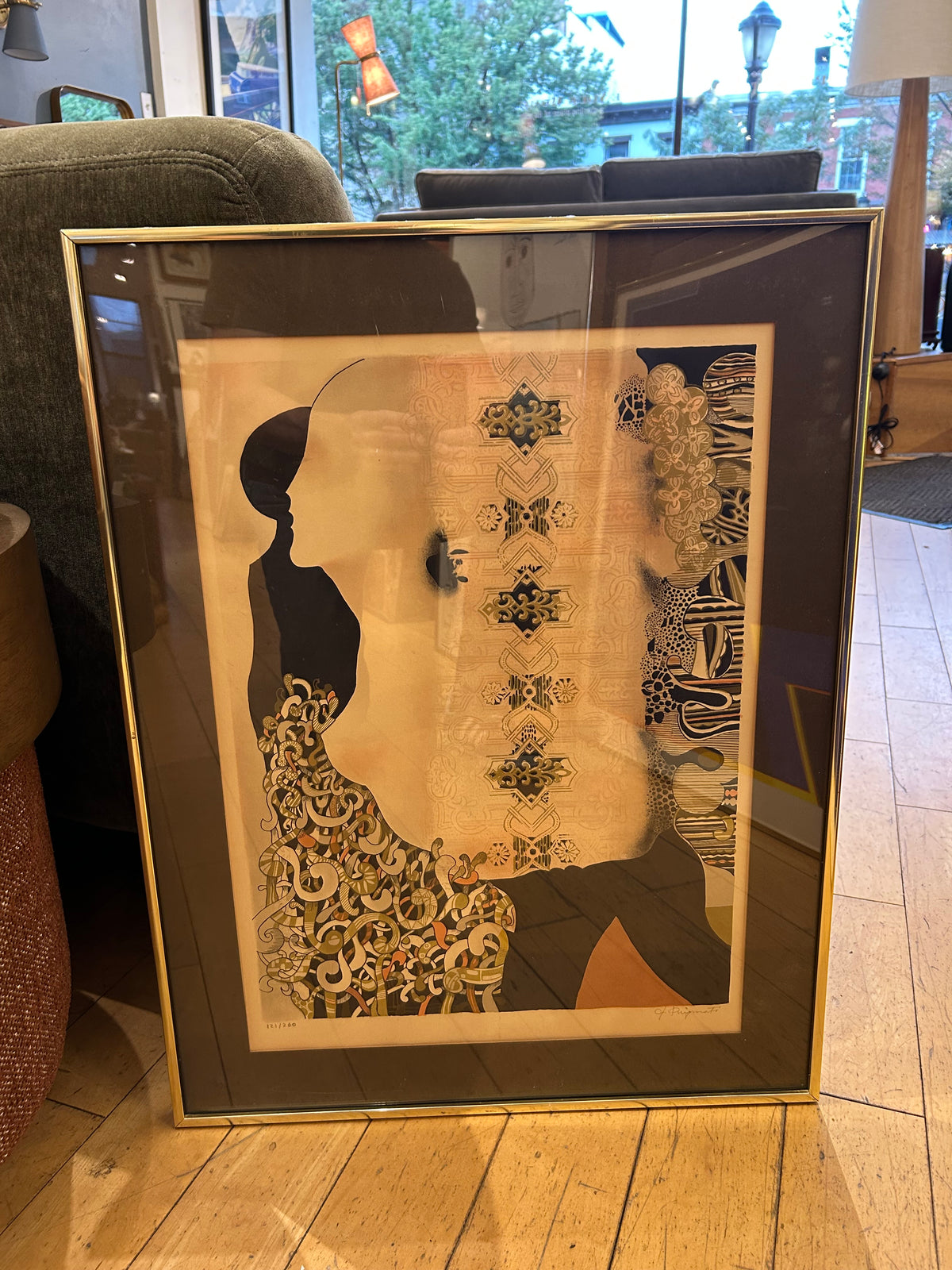 1970s Abstract with Silhouette by Puigmarti