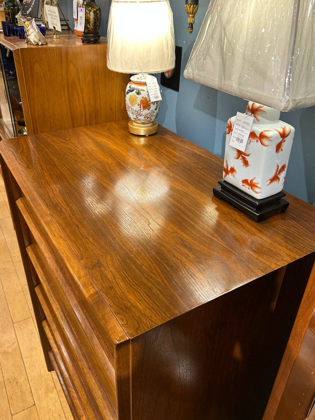 Widdicomb 5 Drawer Walnut Dresser