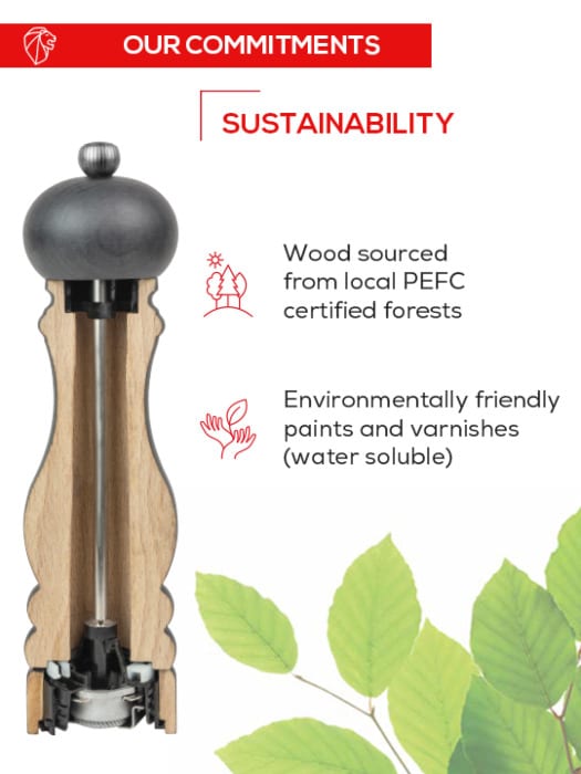 Line Amum Natural Pepper Mill-39882 : 12cm