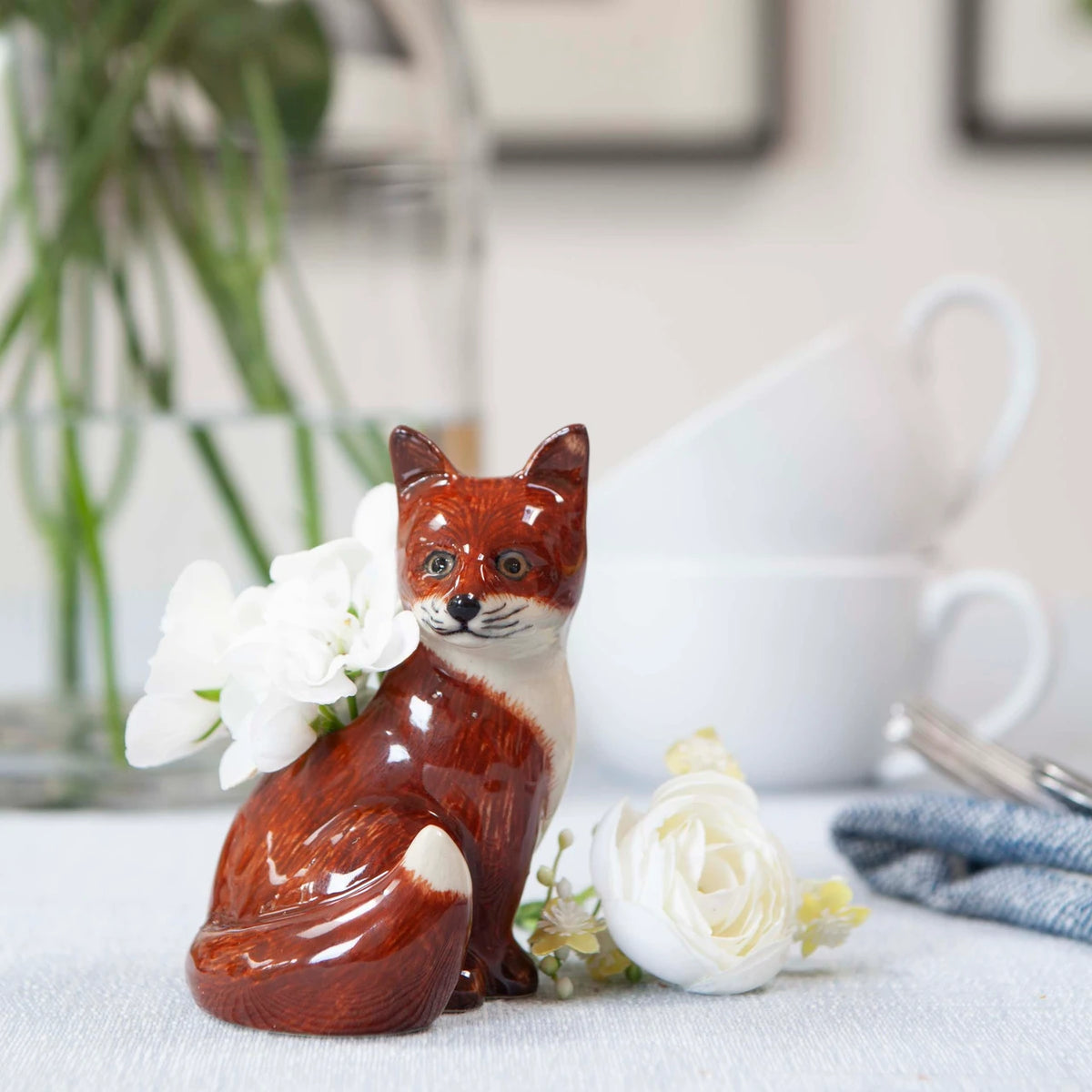 Fox Bud vase