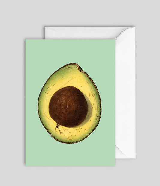 Avocado Open Greeting Card