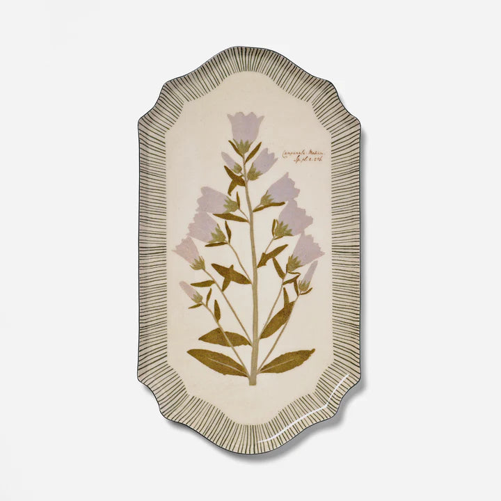 Campanula Bellflower Enamel Tray