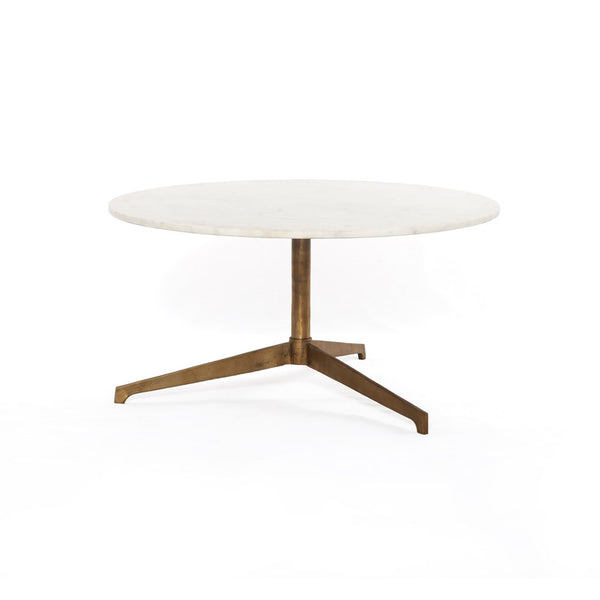 Round Marble Pedetal Coffee Table