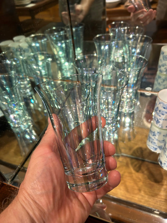 Set/5 Striped Flared Glasses