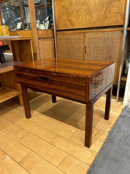 Danish Rosewood Table with 3 Folding Side Tables