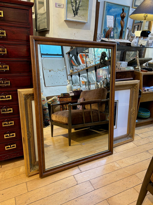 Large Walnut Frame Mirror