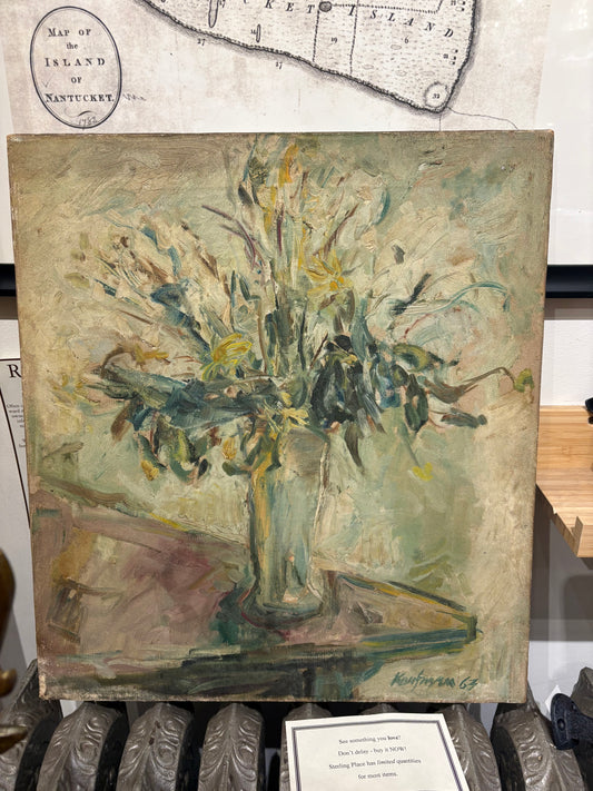 '63 Signed Vase of Flowers Still Life