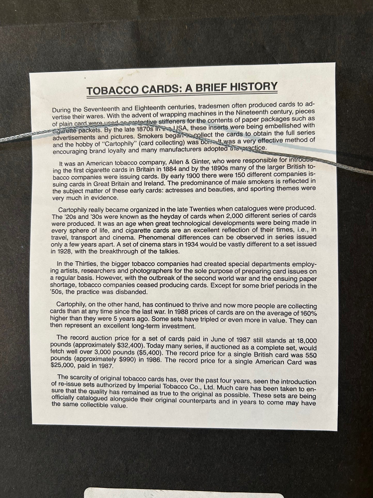 Shakespeare Gallery 1900 Cards