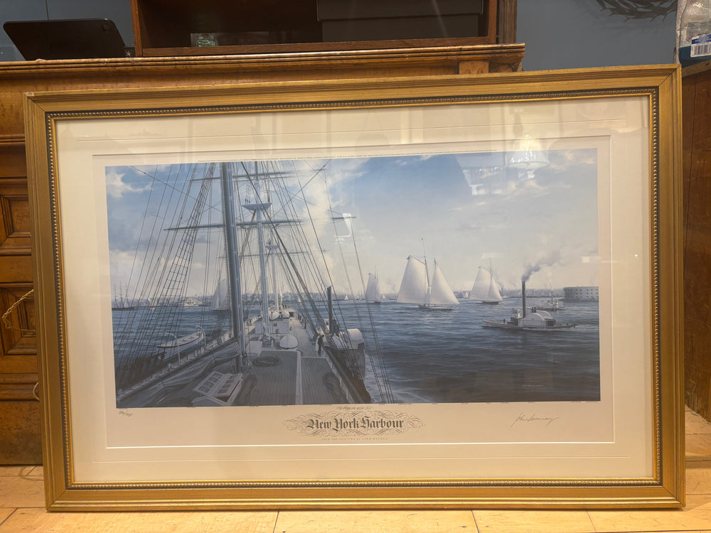 Signed John Mercay "New York Harbour" Lithograph 336/950
