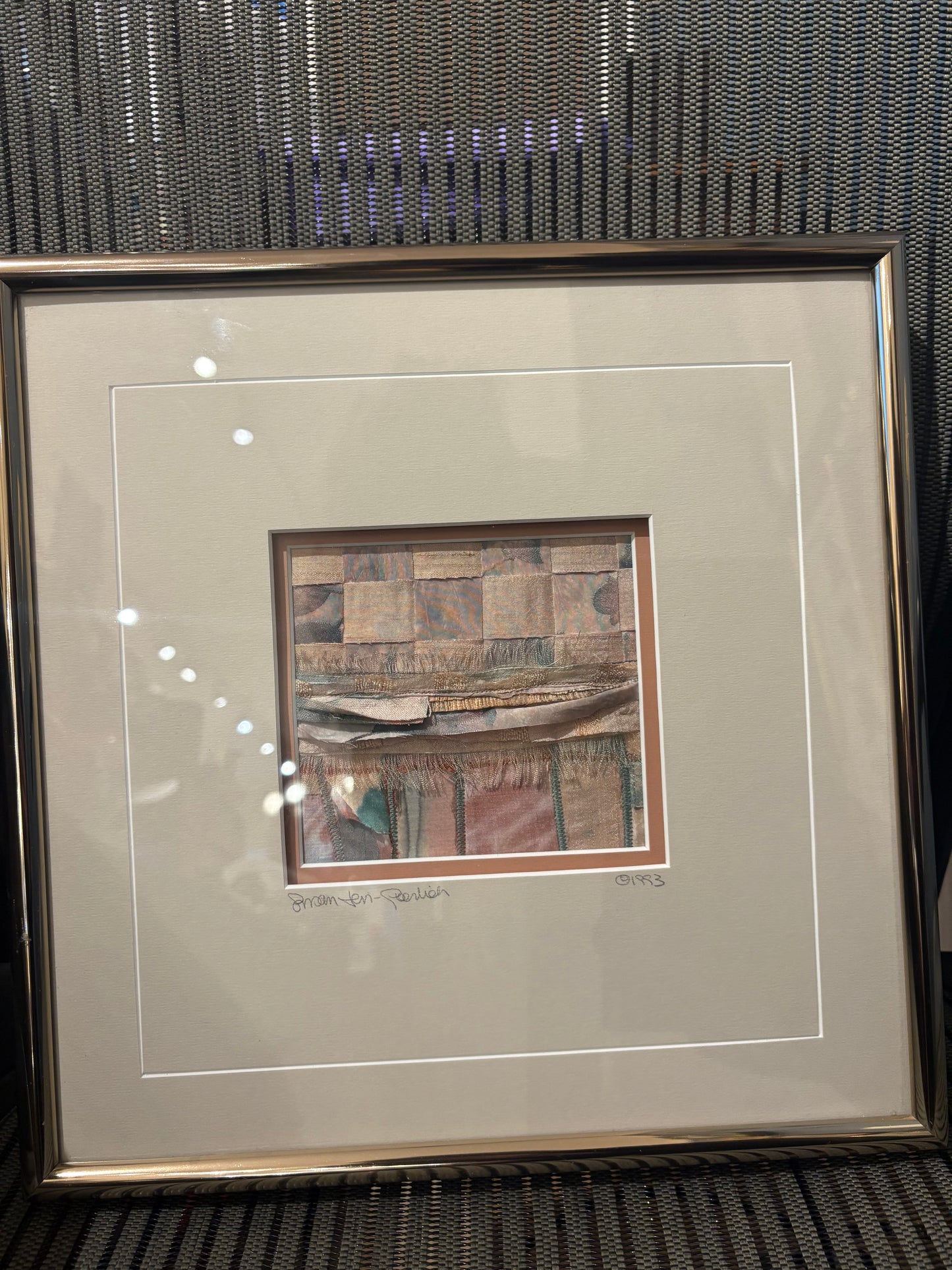 '93 Signed Fabric Collage