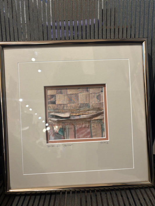 '93 Signed Fabric Collage