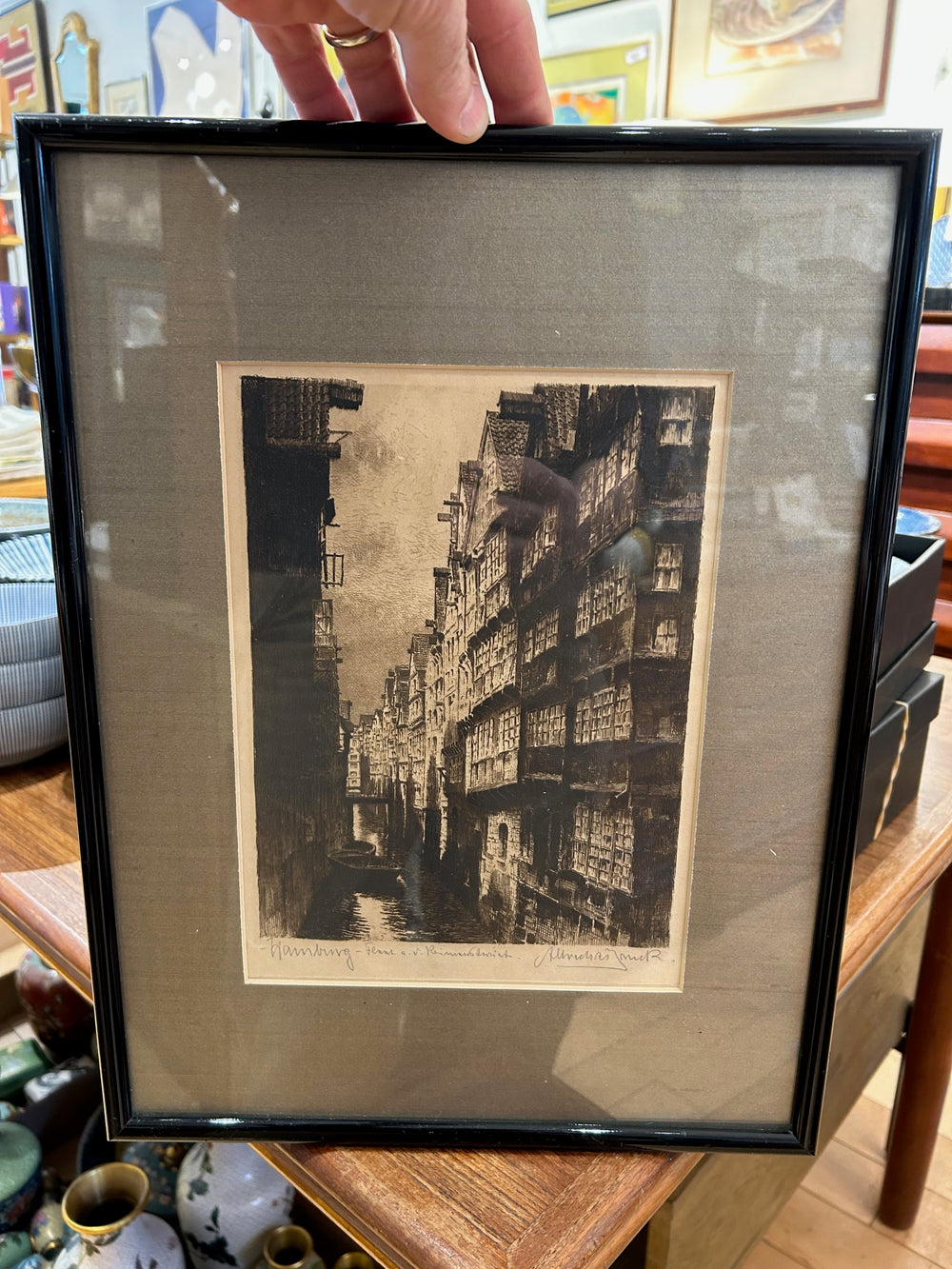 Hamburg Signed Etching